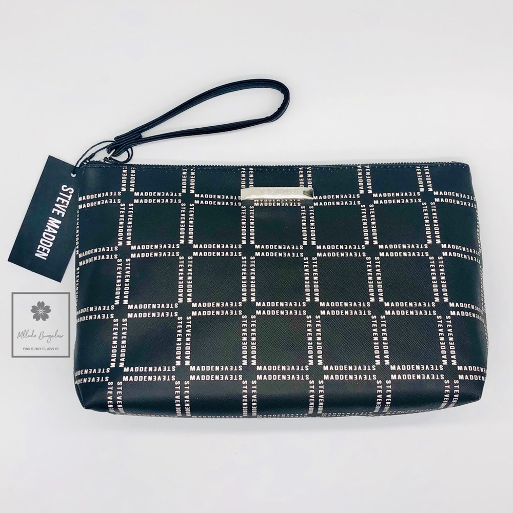 Steve Madden - Square Logo Print - Cosmetic Case